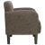 Sofa Fotel z Podłokietnikami Ciemnoszary 54cm Skóra ekologiczna