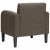 Sofa Fotel z Podłokietnikami Ciemnoszary 54cm Skóra ekologiczna