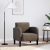 Sofa Fotel z Podłokietnikami Ciemnoszary 54cm Skóra ekologiczna