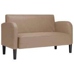 Sofa dwuosobowa Cappuccino 110 cm Skóra ekologiczna