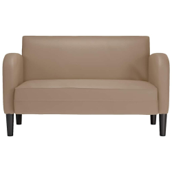 Sofa dwuosobowa Cappuccino 110 cm Skóra ekologiczna