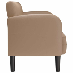Sofa dwuosobowa Cappuccino 110 cm Skóra ekologiczna