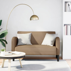 Sofa dwuosobowa Cappuccino 110 cm Skóra ekologiczna