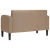 Sofa dwuosobowa Cappuccino 110 cm Skóra ekologiczna