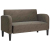 Sofa dwuosobowa ciemnoszara 110 cm sztuczna skóra