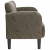 Sofa dwuosobowa ciemnoszara 110 cm sztuczna skóra
