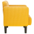Sofa Fotel z Podłokietnikami Jasnożółty 54 cm Tkanina Kordowa