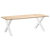 Nogi do stołu jadalnego, 2 szt., białe, 90x(72-73) cm, stal