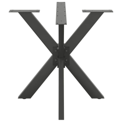 Noga do stołu jadalnego, antracyt, 85x85x(72-73) cm, stal
