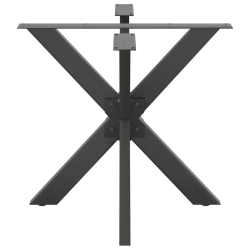 Noga do stołu jadalnego, antracyt, 85x85x(72-73) cm, stal