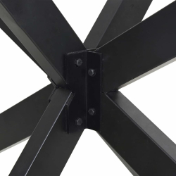 Noga do stołu jadalnego, antracyt, 85x85x(72-73) cm, stal