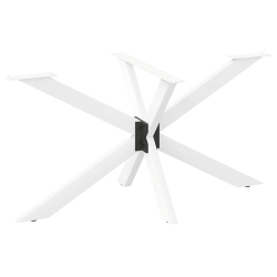 Noga do stołu jadalnego, biały, 150x78x(72-73) cm, stal