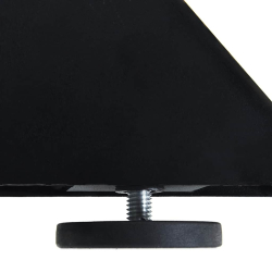 Noga stolika kawowego, czarny, 98x58x(42-43) cm, stal