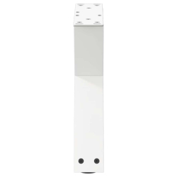 Nogi do stolika kawowego 2 szt. Białe 40x(30-31,3) cm Stal