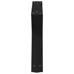 Nogi do stolika kawowego 2 szt. Czarne 60x(30-31,3) cm Stal