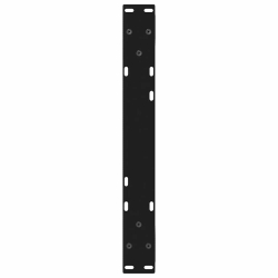 Nogi do stolika kawowego 2 szt. Czarne 60x(30-31,3) cm Stal
