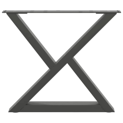 Nogi do stolika kawowego 2 szt. Antracyt 50x(42-43,3) cm Stal