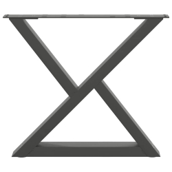 Nogi do stolika kawowego 2 szt. Antracyt 60x(42-43,3) cm Stal
