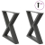Nogi do stolika kawowego 2 szt. Antracyt 60x(42-43,3) cm Stal
