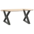 Nogi do stolika kawowego 2 szt. Antracyt 60x(42-43,3) cm Stal