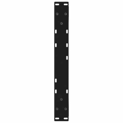 Nogi do stolika kawowego 2 szt. Czarne 50x(42-43,3) cm Stal