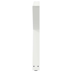 Nogi do stołu jadalnego 2 szt. Białe 70x(72-73,3) cm Stal
