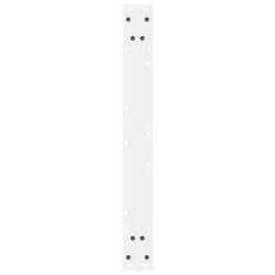 Nogi do stołu jadalnego 2 szt. Białe 70x(72-73,3) cm Stal