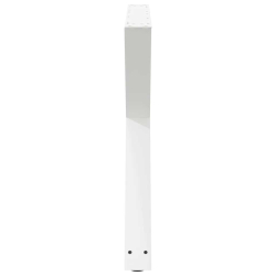 Nogi do stołu jadalnego 2 szt. Białe 90x(72-73,3) cm Stal