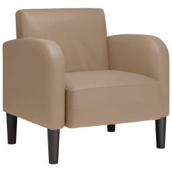 Sofa Fotel z Podłokietnikami Cappuccino 54 cm Skóra ekologiczna