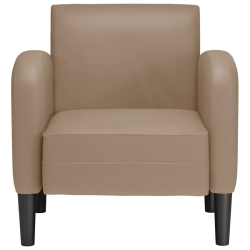 Sofa Fotel z Podłokietnikami Cappuccino 54 cm Skóra ekologiczna