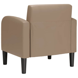 Sofa Fotel z Podłokietnikami Cappuccino 54 cm Skóra ekologiczna