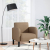 Sofa Fotel z Podłokietnikami Cappuccino 54 cm Skóra ekologiczna