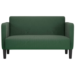 Sofa dwuosobowa Jungle Green 109 cm Tkanina sztruksowa