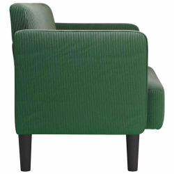 Sofa dwuosobowa Jungle Green 109 cm Tkanina sztruksowa
