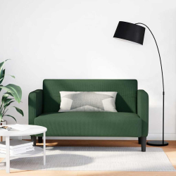 Sofa dwuosobowa Jungle Green 109 cm Tkanina sztruksowa