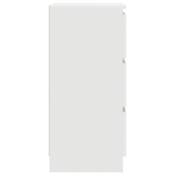 Komoda Biała 37,5x35x76 cm Drewno klejone