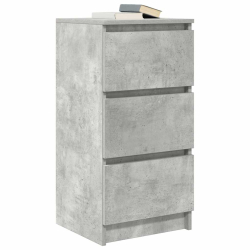 Komoda Betonowa Szara 37,5x35x76 cm Drewno klejone