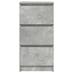 Komoda Betonowa Szara 37,5x35x76 cm Drewno klejone