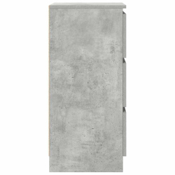 Komoda Betonowa Szara 37,5x35x76 cm Drewno klejone