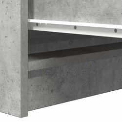 Komoda Betonowa Szara 37,5x35x76 cm Drewno klejone