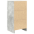 Komoda Betonowa Szara 37,5x35x76 cm Drewno klejone