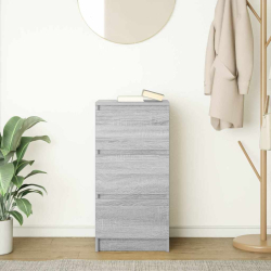 Komoda Szara Sonoma 37,5x35x76 cm Drewno klejone