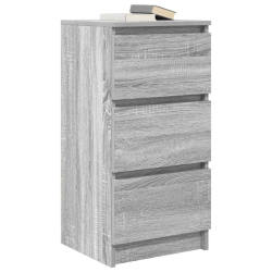 Komoda Szara Sonoma 37,5x35x76 cm Drewno klejone