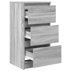 Komoda Szara Sonoma 37,5x35x76 cm Drewno klejone