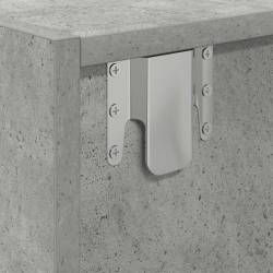 Szafka RTV Beton Szary 60x31x25,5 cm Drewno klejone