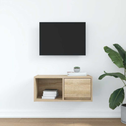 Szafka RTV Sonoma Oak 60x31x25,5 cm Drewno klejone