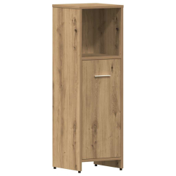 4-częściowy zestaw mebli łazienkowych, dąb artisan