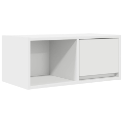 Szafka RTV Biała 60x31x25,5 cm Drewno klejone