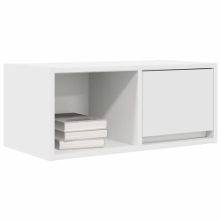 Szafka RTV Biała 60x31x25,5 cm Drewno klejone