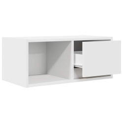 Szafka RTV Biała 60x31x25,5 cm Drewno klejone